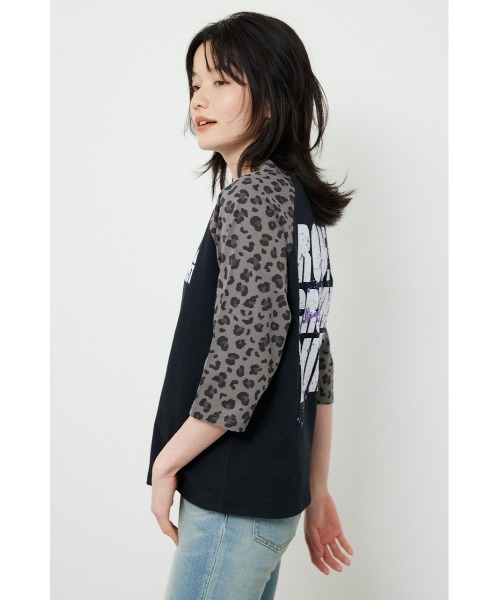RODEO CROWNS WIDE BOWL(ロデオクラウンズワイドボウル)の「Ink Logo ラグランTシャツ(Tシャツ/カットソー・レディース・ホワイト系その他/カモフラージュ/ブラック系その他/ブルー系その他2・SMALL/MEDIUM)」の5枚目の写真