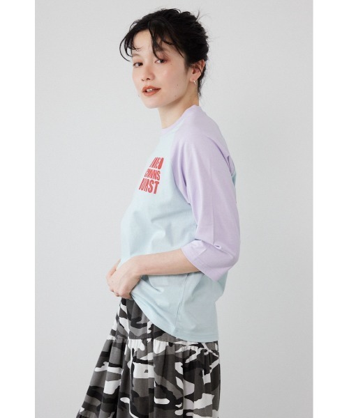 RODEO CROWNS WIDE BOWL(ロデオクラウンズワイドボウル)の「Ink Logo ラグランTシャツ(Tシャツ/カットソー・レディース・ホワイト系その他/カモフラージュ/ブラック系その他/ブルー系その他2・SMALL/MEDIUM)」の11枚目の写真