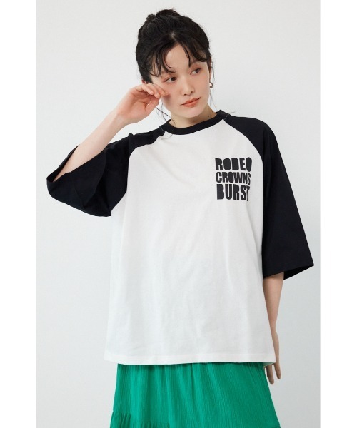 RODEO CROWNS WIDE BOWL(ロデオクラウンズワイドボウル)の「Ink Logo ラグランTシャツ(Tシャツ/カットソー・レディース・ホワイト系その他/カモフラージュ/ブラック系その他/ブルー系その他2・SMALL/MEDIUM)」の15枚目の写真