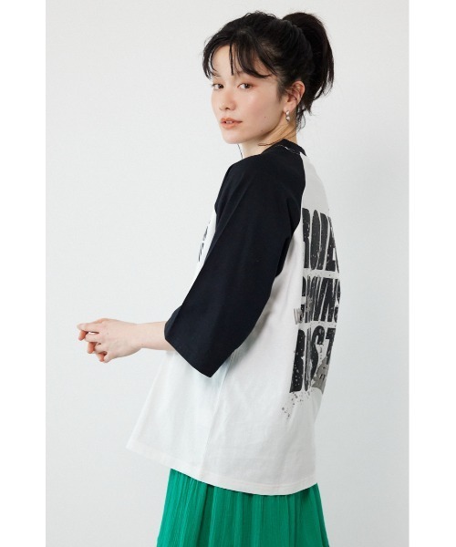RODEO CROWNS WIDE BOWL(ロデオクラウンズワイドボウル)の「Ink Logo ラグランTシャツ(Tシャツ/カットソー・レディース・ホワイト系その他/カモフラージュ/ブラック系その他/ブルー系その他2・SMALL/MEDIUM)」の16枚目の写真