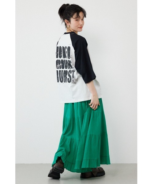 RODEO CROWNS WIDE BOWL(ロデオクラウンズワイドボウル)の「Ink Logo ラグランTシャツ(Tシャツ/カットソー・レディース・ホワイト系その他/カモフラージュ/ブラック系その他/ブルー系その他2・SMALL/MEDIUM)」の19枚目の写真