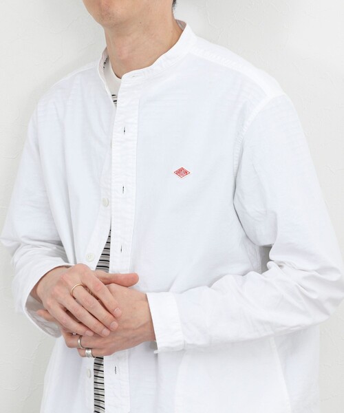 DANTON】オックスフォード バンドカラーシャツ 長袖 26SS（DT-B0280SOX
