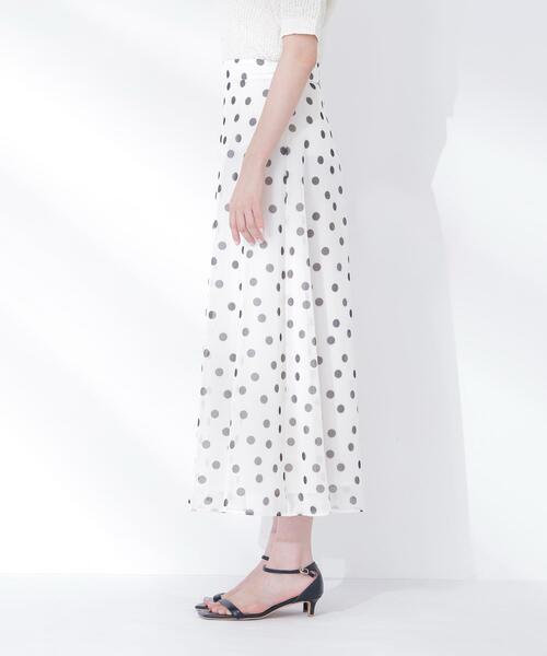 NATURAL BEAUTY BASIC(ナチュラルビューティーベーシック)の「◇メッシュドットフレアスカート(スカート・レディース・ホワイト系その他/ブラック系その他・MEDIUM/P/S)」の18枚目の写真