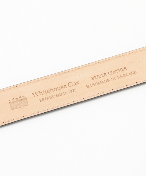 WHITE HOUSE COX(ホワイトハウスコックス)の「Whitehouse Cox / 30ミリ ブライドルレザーベルト(ベルト・メンズ・ダークブラウン/ブラック・95cm/90cm/80cm/85cm)」の7枚目の写真