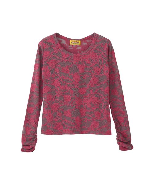 HYSTERIC ROSE柄ジャカード チビTシャツ（Tシャツ/カットソー