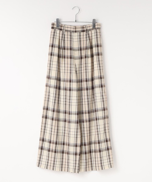 LOWRYS FARM（ローリーズファーム）の「ソフリネンワイドパンツ 621564（スラックス・レディース・ベージュ系その他/ブルー系その他/アイボリー/ブラック/ブラウン系その他/カーキ・MEDIUM/LARGE）」の4枚目の写真