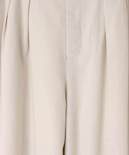 LOWRYS FARM（ローリーズファーム）の「ソフリネンワイドパンツ 621564（スラックス・レディース・ベージュ系その他/ブルー系その他/アイボリー/ブラック/ブラウン系その他/カーキ・MEDIUM/LARGE）」の7枚目の写真