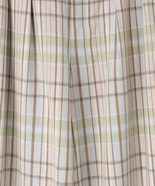 LOWRYS FARM（ローリーズファーム）の「ソフリネンワイドパンツ 621564（スラックス・レディース・ベージュ系その他/ブルー系その他/アイボリー/ブラック/ブラウン系その他/カーキ・MEDIUM/LARGE）」の12枚目の写真