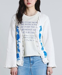 ROSE BUD | (mag.by c)FLOWER EMBROIDERY KNIT CARDIGAN(カーディガン/ボレロ)