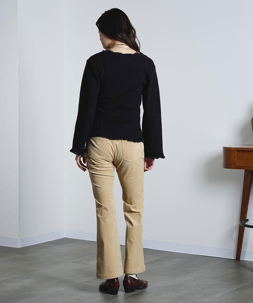 ROSE BUD（ローズバッド）の「(mag.by c)FLOWER EMBROIDERY KNIT CARDIGAN（カーディガン/ボレロ・レディース・ホワイト/ブラック・ONE SIZE）」の15枚目の写真