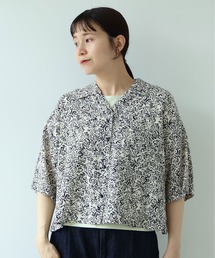bulle de savon ボタニカル&フラワー プリント シャツ 日本製 bulle de savon｜ビュルデサボンのシャツ/ブラウス（花柄・ボタニカル