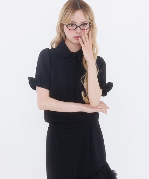 FickleBebe(フィクルベベ)の「パイピングブラウス(シャツ/ブラウス・レディース・ブラック/ホワイト・1/0)」の13枚目の写真