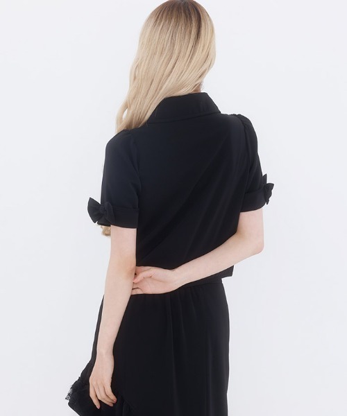 FickleBebe(フィクルベベ)の「パイピングブラウス(シャツ/ブラウス・レディース・ブラック/ホワイト・1/0)」の15枚目の写真