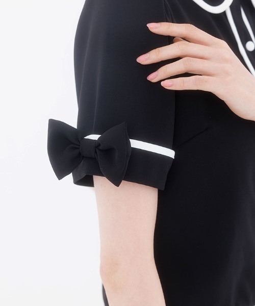 FickleBebe(フィクルベベ)の「パイピングブラウス(シャツ/ブラウス・レディース・ブラック/ホワイト・1/0)」の20枚目の写真