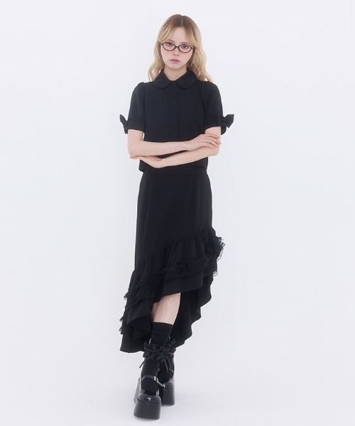 FickleBebe(フィクルベベ)の「パイピングブラウス(シャツ/ブラウス・レディース・ブラック/ホワイト・1/0)」の22枚目の写真
