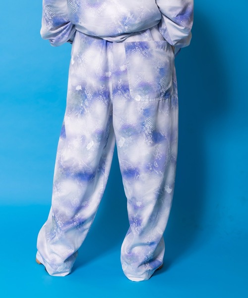 ScoLar Parity（スカラーパリティ）の「361115：メルヘン恐竜柄orレトロ障子柄 ベルト付きパンツ（その他パンツ・レディース・ブルー/チャコールグレー・M）」の14枚目の写真