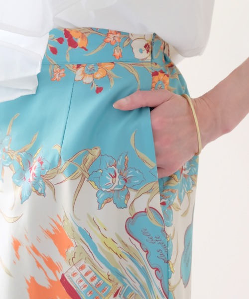 DOLLUPOOPS（ドールアップウップス）の「Yacht Panel Print Skirt(ヨットパネルプリントスカート)（スカート・レディース・ターコイズブルー/オレンジ・FREE）」の20枚目の写真