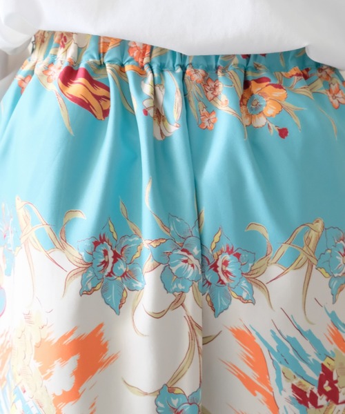 DOLLUPOOPS（ドールアップウップス）の「Yacht Panel Print Skirt(ヨットパネルプリントスカート)（スカート・レディース・ターコイズブルー/オレンジ・FREE）」の19枚目の写真