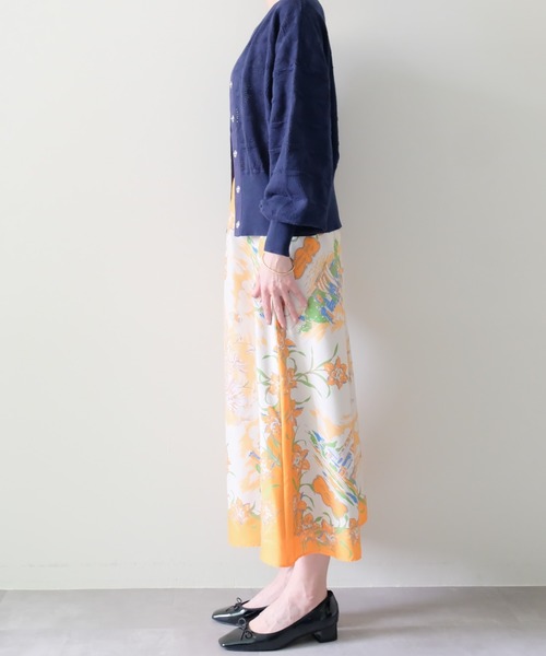 DOLLUPOOPS（ドールアップウップス）の「Yacht Panel Print Skirt(ヨットパネルプリントスカート)（スカート・レディース・ターコイズブルー/オレンジ・FREE）」の11枚目の写真