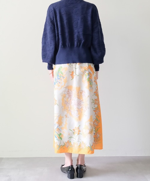 DOLLUPOOPS（ドールアップウップス）の「Yacht Panel Print Skirt(ヨットパネルプリントスカート)（スカート・レディース・ターコイズブルー/オレンジ・FREE）」の10枚目の写真