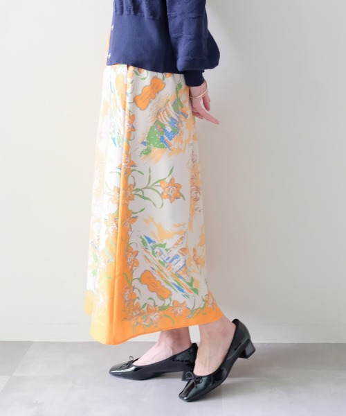 DOLLUPOOPS（ドールアップウップス）の「Yacht Panel Print Skirt(ヨットパネルプリントスカート)（スカート・レディース・ターコイズブルー/オレンジ・FREE）」の15枚目の写真