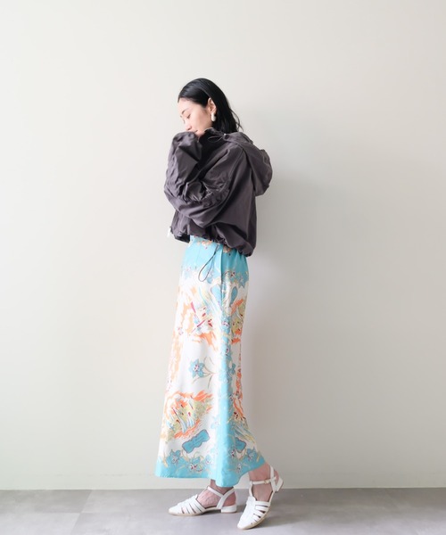 DOLLUPOOPS（ドールアップウップス）の「Yacht Panel Print Skirt(ヨットパネルプリントスカート)（スカート・レディース・ターコイズブルー/オレンジ・FREE）」の22枚目の写真