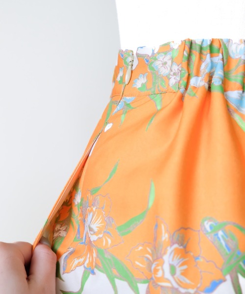 DOLLUPOOPS(ドールアップウップス)の「Yacht Panel Print Skirt(ヨットパネルプリントスカート)(スカート・レディース・ターコイズブルー/オレンジ・FREE)」の12枚目の写真