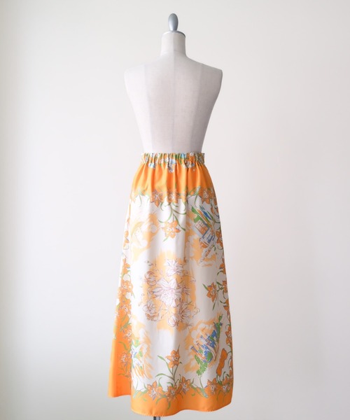 DOLLUPOOPS(ドールアップウップス)の「Yacht Panel Print Skirt(ヨットパネルプリントスカート)(スカート・レディース・ターコイズブルー/オレンジ・FREE)」の10枚目の写真