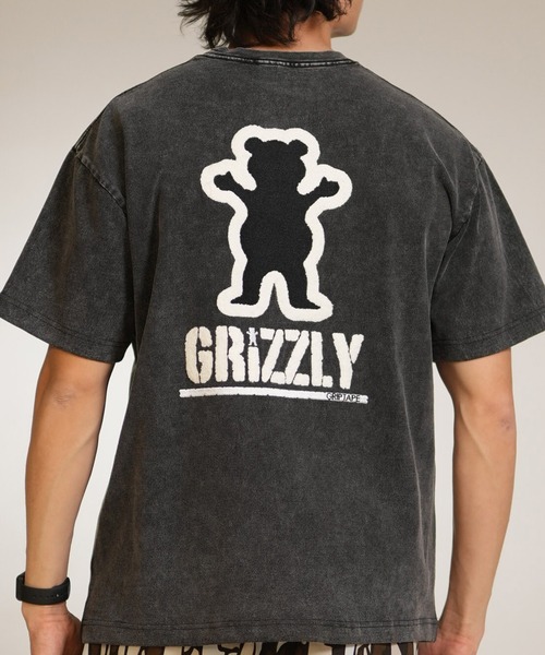 GRIZZLY(グリズリー)の「【ムラサキスポーツ限定】GRIZZLY/グリズリー 半袖Tシャツ メンズ BIGEMBROIDERY BEAR SST G26SS-2404(Tシャツ/カットソー・メンズ・ホワイト/スミクロ/ブラック・L/XL/M)」の3枚目の写真