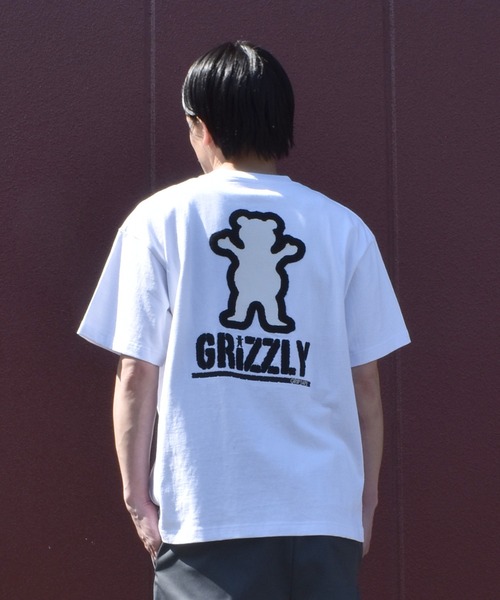 GRIZZLY(グリズリー)の「【ムラサキスポーツ限定】GRIZZLY/グリズリー 半袖Tシャツ メンズ BIGEMBROIDERY BEAR SST G26SS-2404(Tシャツ/カットソー・メンズ・ホワイト/スミクロ/ブラック・L/XL/M)」の5枚目の写真
