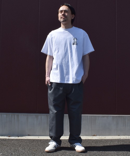 GRIZZLY(グリズリー)の「【ムラサキスポーツ限定】GRIZZLY/グリズリー 半袖Tシャツ メンズ BIGEMBROIDERY BEAR SST G26SS-2404(Tシャツ/カットソー・メンズ・ホワイト/スミクロ/ブラック・L/XL/M)」の6枚目の写真