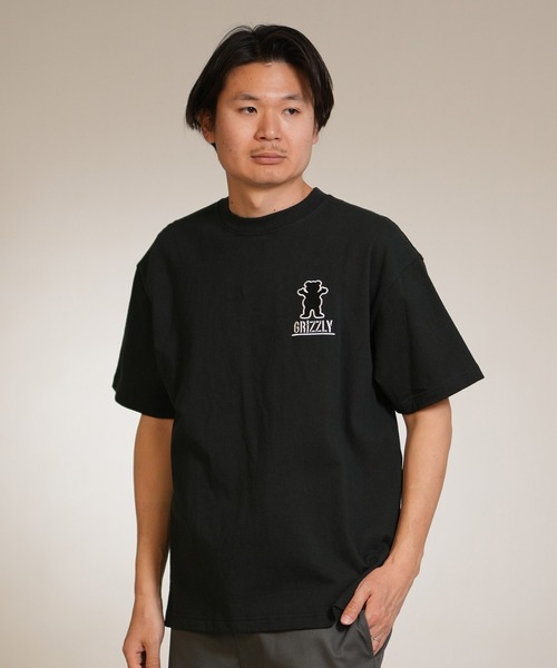 GRIZZLY(グリズリー)の「【ムラサキスポーツ限定】GRIZZLY/グリズリー 半袖Tシャツ メンズ BIGEMBROIDERY BEAR SST G26SS-2404(Tシャツ/カットソー・メンズ・ホワイト/スミクロ/ブラック・L/XL/M)」の8枚目の写真