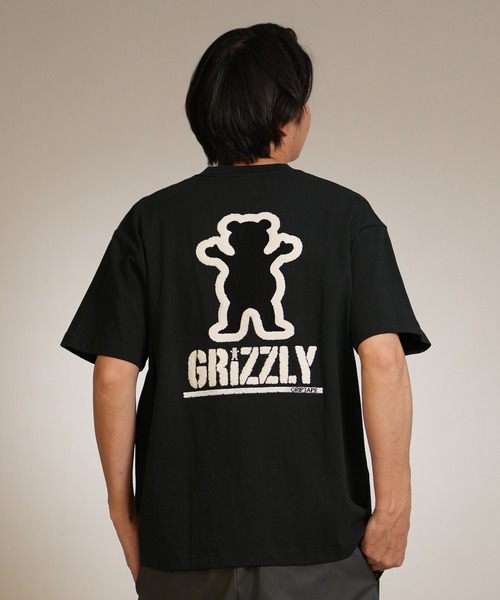 GRIZZLY(グリズリー)の「【ムラサキスポーツ限定】GRIZZLY/グリズリー 半袖Tシャツ メンズ BIGEMBROIDERY BEAR SST G26SS-2404(Tシャツ/カットソー・メンズ・ホワイト/スミクロ/ブラック・L/XL/M)」の9枚目の写真