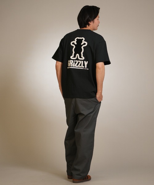GRIZZLY(グリズリー)の「【ムラサキスポーツ限定】GRIZZLY/グリズリー 半袖Tシャツ メンズ BIGEMBROIDERY BEAR SST G26SS-2404(Tシャツ/カットソー・メンズ・ホワイト/スミクロ/ブラック・L/XL/M)」の12枚目の写真