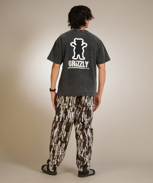 GRIZZLY(グリズリー)の「【ムラサキスポーツ限定】GRIZZLY/グリズリー 半袖Tシャツ メンズ BIGEMBROIDERY BEAR SST G26SS-2404(Tシャツ/カットソー・メンズ・ホワイト/スミクロ/ブラック・L/XL/M)」の16枚目の写真