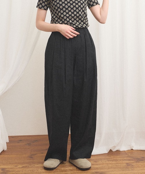 fig Ｌondon（フィグロンドン）の「commm pants（その他パンツ・レディース・ストライプ/チェック・FREE）」の2枚目の写真