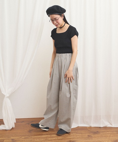 fig Ｌondon（フィグロンドン）の「commm pants（その他パンツ・レディース・ストライプ/チェック・FREE）」の3枚目の写真