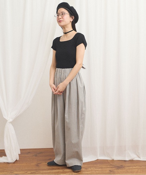 fig Ｌondon（フィグロンドン）の「commm pants（その他パンツ・レディース・ストライプ/チェック・FREE）」の4枚目の写真