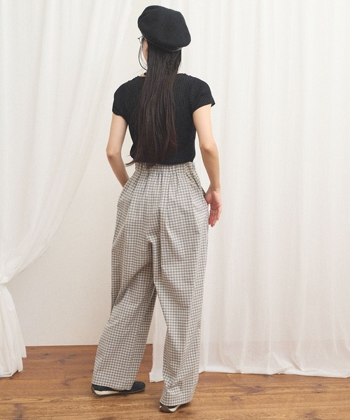 fig Ｌondon（フィグロンドン）の「commm pants（その他パンツ・レディース・ストライプ/チェック・FREE）」の5枚目の写真