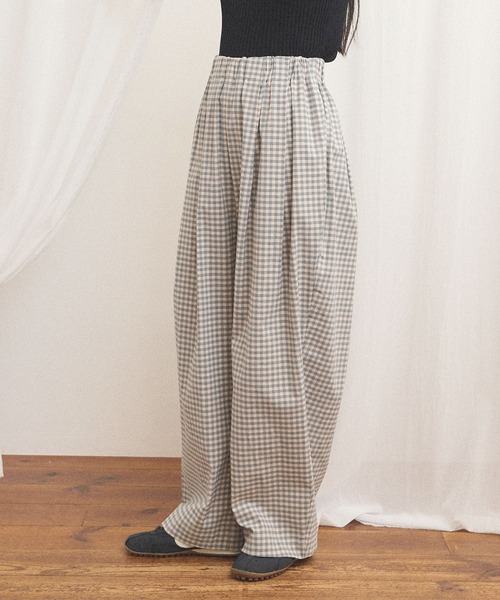 fig Ｌondon（フィグロンドン）の「commm pants（その他パンツ・レディース・ストライプ/チェック・FREE）」の8枚目の写真