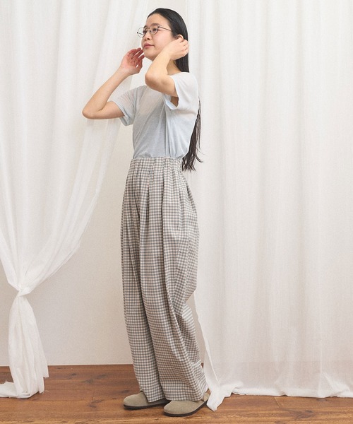 fig Ｌondon（フィグロンドン）の「commm pants（その他パンツ・レディース・ストライプ/チェック・FREE）」の18枚目の写真