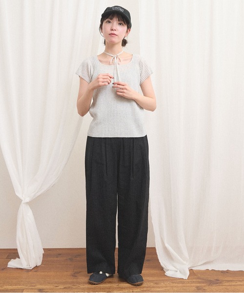 fig Ｌondon（フィグロンドン）の「commm pants（その他パンツ・レディース・ストライプ/チェック・FREE）」の9枚目の写真