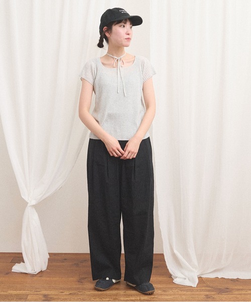 fig Ｌondon（フィグロンドン）の「commm pants（その他パンツ・レディース・ストライプ/チェック・FREE）」の10枚目の写真