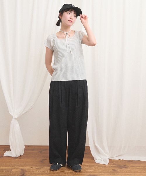 fig Ｌondon（フィグロンドン）の「commm pants（その他パンツ・レディース・ストライプ/チェック・FREE）」の11枚目の写真