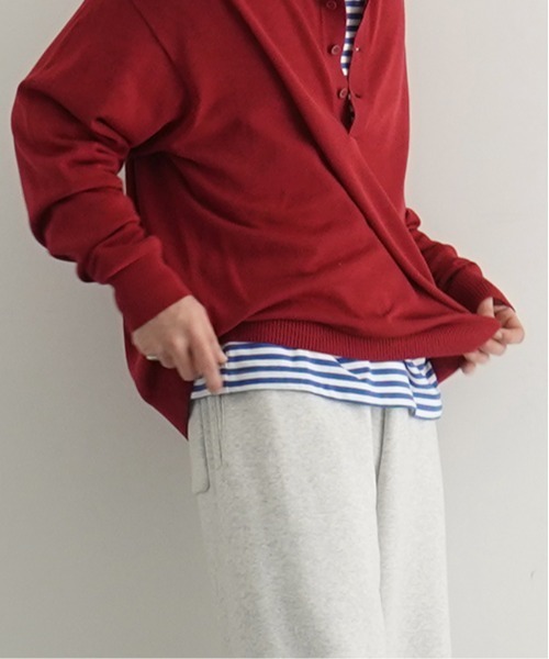 crepuscule（クレプスキュール）の「【EXCLUSIVE】crepuscule L/s polo（ポロシャツ・メンズ・ワインレッド/サックスブルー/ブラック・2/1）」の21枚目の写真