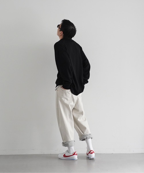 crepuscule（クレプスキュール）の「【EXCLUSIVE】crepuscule L/s polo（ポロシャツ・メンズ・ワインレッド/サックスブルー/ブラック・2/1）」の4枚目の写真