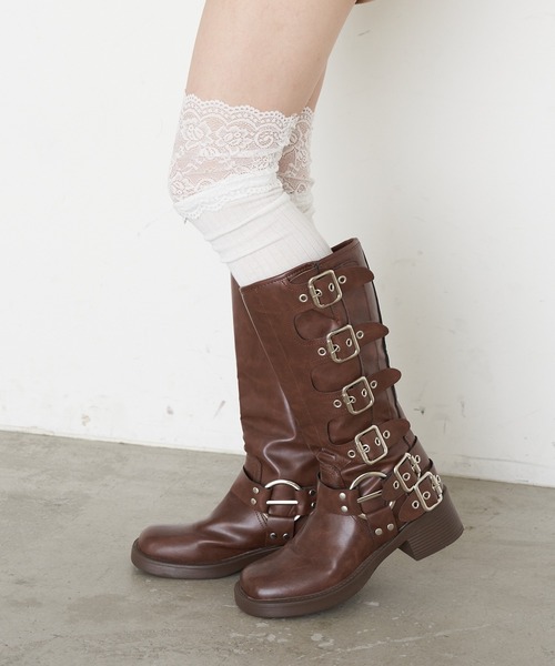 RAY CASSIN(レイカズン)の「レース付きソックス(ソックス/靴下・レディース・アイボリー/ブラック・FREE)」の19枚目の写真