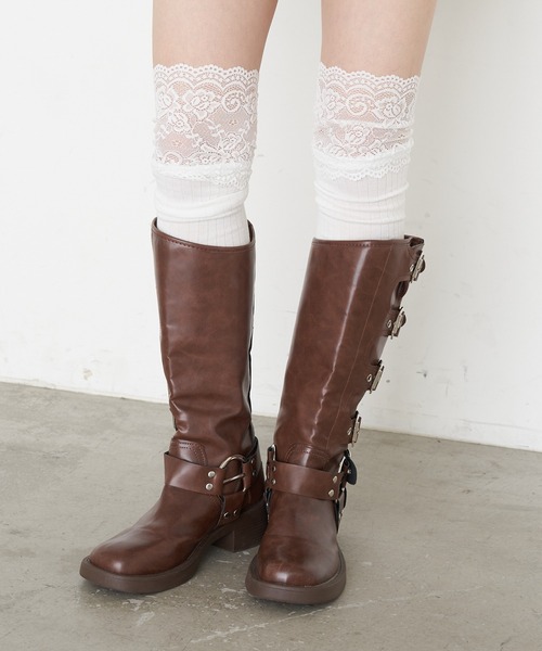 RAY CASSIN(レイカズン)の「レース付きソックス(ソックス/靴下・レディース・アイボリー/ブラック・FREE)」の17枚目の写真