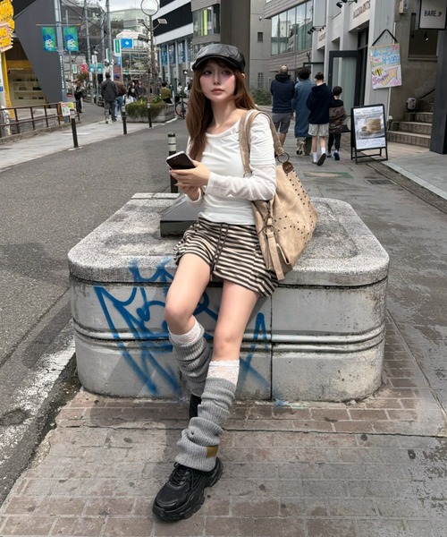 RAY CASSIN(レイカズン)の「レース付きソックス(ソックス/靴下・レディース・アイボリー/ブラック・FREE)」の10枚目の写真