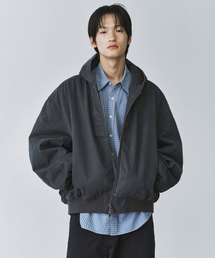 BRANDED（ブランデッド）の「SHIRRING HOOD BOMBER JACKET [VINTAGE CHARCOAL]（MA-1）」